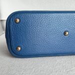 Hermes Vintage Bolide 31cm Blue Ardennes Leather with Gold-plated Hardware #ROOR-2 - Image 9