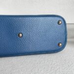 Hermes Vintage Bolide 31cm Blue Ardennes Leather with Gold-plated Hardware #ROOR-2 - Image 10