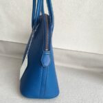 Hermes Vintage Bolide 31cm Blue Ardennes Leather with Gold-plated Hardware #ROOR-2 - Image 8