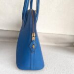 Hermes Vintage Bolide 31cm Blue Ardennes Leather with Gold-plated Hardware #ROOR-2 - Image 7