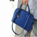 Hermes Vintage Bolide 31cm Blue Ardennes Leather with Gold-plated Hardware #ROOR-2 - Image 39