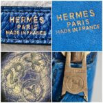 Hermes Vintage Bolide 31cm Blue Ardennes Leather with Gold-plated Hardware #ROOR-2 - Image 26