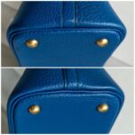 Hermes Vintage Bolide 31cm Blue Ardennes Leather with Gold-plated Hardware #ROOR-2 - Image 16