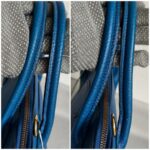 Hermes Vintage Bolide 31cm Blue Ardennes Leather with Gold-plated Hardware #ROOR-2 - Image 20