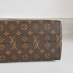 LV Alma B'N'B Brown Monogram Coated Canvas with Red Leather and Gold Hardware #RREE-1 - Image 13