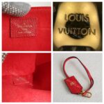 LV Alma B'N'B Brown Monogram Coated Canvas with Red Leather and Gold Hardware #RREE-1 - Image 17