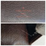 LV Bi-fold Long Wallet Damier Ebene Coated Canvas with Leather and Gold Hardware #ROOY-2 - Image 13
