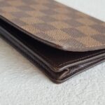 LV Bi-fold Long Wallet Damier Ebene Coated Canvas with Leather and Gold Hardware #ROOY-2 - Image 10