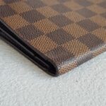LV Bi-fold Long Wallet Damier Ebene Coated Canvas with Leather and Gold Hardware #ROOY-2 - Image 12