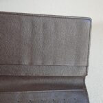 LV Bi-fold Long Wallet Damier Ebene Coated Canvas with Leather and Gold Hardware #ROOY-2 - Image 6