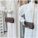 LV Favorite PM Brown Monogram Coated Canvas with Leather and Gold Hardware #ROTT-2 - Image 25