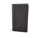 LV M63972 Portefeuille Tresor Wallet Black Epi Leather with Silver Hardware #ROOY-3