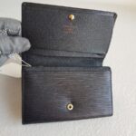 LV M63972 Portefeuille Tresor Wallet Black Epi Leather with Silver Hardware #ROOY-3 - Image 5