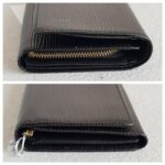 LV M63972 Portefeuille Tresor Wallet Black Epi Leather with Silver Hardware #ROOY-3 - Image 4