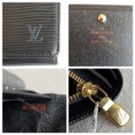 LV M63972 Portefeuille Tresor Wallet Black Epi Leather with Silver Hardware #ROOY-3 - Image 11