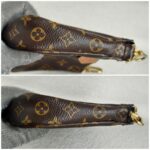 LV Multi Pochette Accessoires Brown Monogram Coated Canvas with Leather and Gold Hardware #RTRU-2 - Image 7