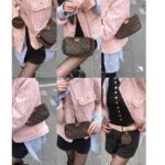 LV Multi Pochette Accessoires Brown Monogram Coated Canvas with Leather and Gold Hardware #RTRU-2 - Image 53