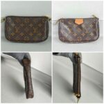 LV Multi Pochette Accessoires Brown Monogram Coated Canvas with Leather and Gold Hardware #RTRU-2 - Image 2