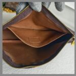 LV Multi Pochette Accessoires Brown Monogram Coated Canvas with Leather and Gold Hardware #RTRU-2 - Image 38