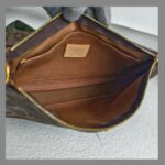 LV Multi Pochette Accessoires Brown Monogram Coated Canvas with Leather and Gold Hardware #RTRU-2 - Image 37