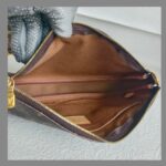 LV Multi Pochette Accessoires Brown Monogram Coated Canvas with Leather and Gold Hardware #RTRU-2 - Image 36