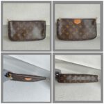 LV Multi Pochette Accessoires Brown Monogram Coated Canvas with Leather and Gold Hardware #RTRU-2 - Image 18