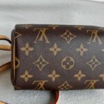 LV Nano Speedy M61252 Brown Monogram Coated Canvas with Leather and Gold Hardware #ROTT-1 - Image 7