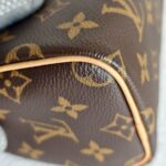 LV Nano Speedy M61252 Brown Monogram Coated Canvas with Leather and Gold Hardware #ROTT-1 - Image 10