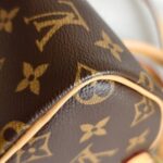 LV Nano Speedy M61252 Brown Monogram Coated Canvas with Leather and Gold Hardware #ROTT-1 - Image 11