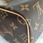 LV Nano Speedy M61252 Brown Monogram Coated Canvas with Leather and Gold Hardware #ROTT-1 - Image 12