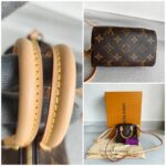 LV Nano Speedy M61252 Brown Monogram Coated Canvas with Leather and Gold Hardware #ROTT-1 - Image 2