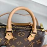 LV Nano Speedy M61252 Brown Monogram Coated Canvas with Leather and Gold Hardware #ROTT-1 - Image 13
