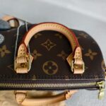 LV Nano Speedy M61252 Brown Monogram Coated Canvas with Leather and Gold Hardware #ROTT-1 - Image 16