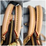 LV Nano Speedy M61252 Brown Monogram Coated Canvas with Leather and Gold Hardware #ROTT-1 - Image 17