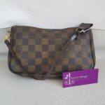 LV Pochette Accessoires Brown Damier Ebene Coated Canvas with Leather and Gold Hardware #RTKO-2 - Image 2