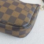 LV Pochette Accessoires Brown Damier Ebene Coated Canvas with Leather and Gold Hardware #RTKO-2 - Image 10