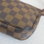 LV Pochette Accessoires Brown Damier Ebene Coated Canvas with Leather and Gold Hardware #RTKO-2 - Image 13