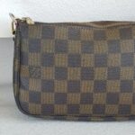 LV Pochette Accessoires Brown Damier Ebene Coated Canvas with Leather and Gold Hardware #RTKO-2 - Image 3