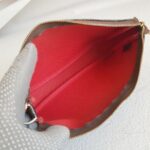 LV Pochette Accessoires Brown Damier Ebene Coated Canvas with Leather and Gold Hardware #RTKO-2 - Image 20