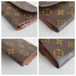 LV Vintage Sarah Wallet Brown Monogram Coated Canvas with Leather and Gold Hardware #ROYY-3 - Image 10