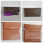 LV Vintage Sarah Wallet Brown Monogram Coated Canvas with Leather and Gold Hardware #ROYY-3 - Image 2
