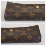 LV Vintage Sarah Wallet Brown Monogram Coated Canvas with Leather and Gold Hardware #ROYY-3 - Image 9
