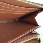 LV Zippy Wallet Brown Monogram Coated Canvas with Leather and Gold Hardware #ROOU-1 - Image 20