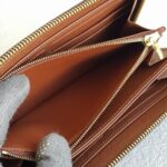 LV Zippy Wallet Brown Monogram Coated Canvas with Leather and Gold Hardware #ROOU-1 - Image 15