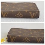 LV Zippy Wallet Brown Monogram Coated Canvas with Leather and Gold Hardware #ROOU-1 - Image 8