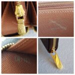 LV Zippy Wallet Brown Monogram Coated Canvas with Leather and Gold Hardware #ROOU-1 - Image 12