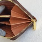 LV Zippy Wallet Brown Monogram Coated Canvas with Leather and Gold Hardware #ROOU-1 - Image 13