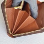 LV Zippy Wallet Brown Monogram Coated Canvas with Leather and Gold Hardware #ROOU-1 - Image 14