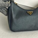 Prada 1BH204 Re-Edition Black Saffiano Leather with Gold Hardware #ROOK-1 - Image 3