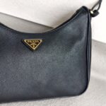 Prada 1BH204 Re-Edition Black Saffiano Leather with Gold Hardware #ROOK-1 - Image 4
